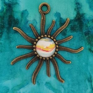 Handmade Sun Pendant Necklace